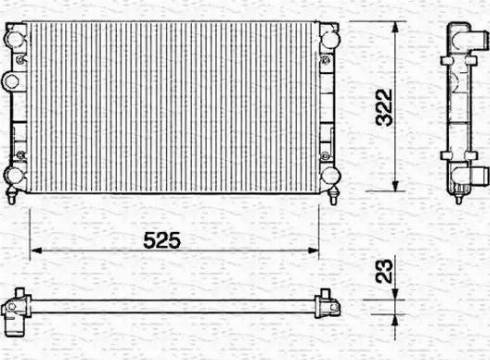 Magneti Marelli 350213212000 - Radiatorius, variklio aušinimas autoreka.lt