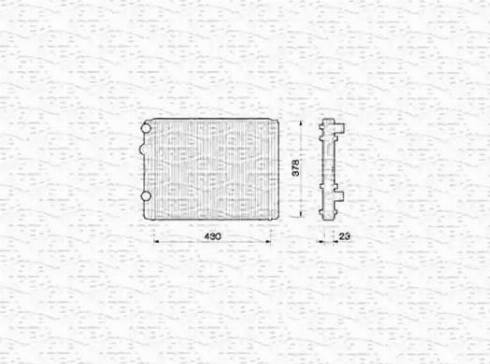 Magneti Marelli 350213778000 - Radiatorius, variklio aušinimas autoreka.lt