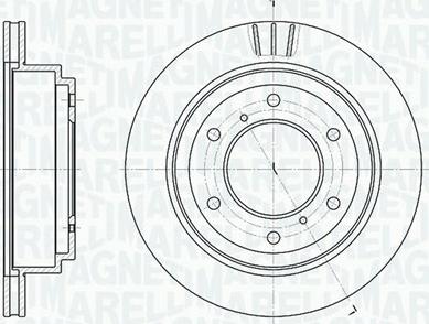 Magneti Marelli 361302040642 - Stabdžių diskas autoreka.lt