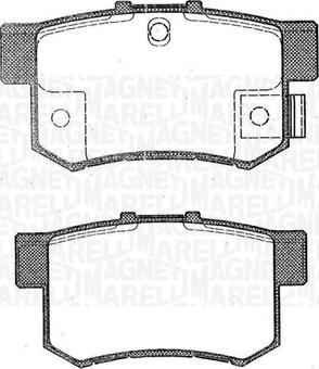 Magneti Marelli 363916060462 - Stabdžių trinkelių rinkinys, diskinis stabdys autoreka.lt