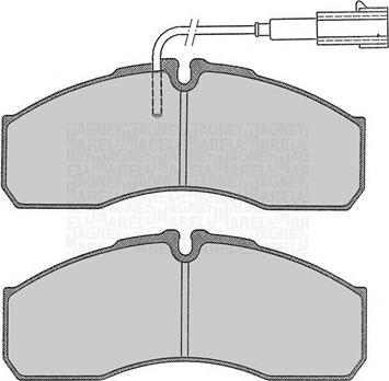 Magneti Marelli 363916060479 - Stabdžių trinkelių rinkinys, diskinis stabdys autoreka.lt