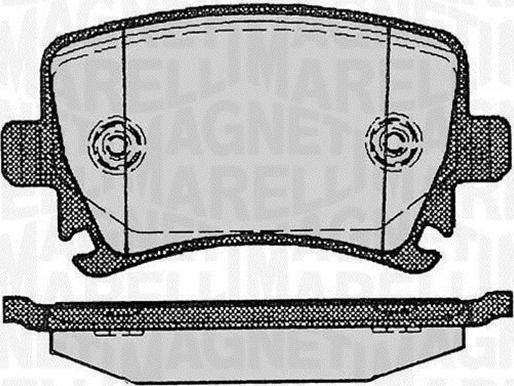 Magneti Marelli 363916060601 - Stabdžių trinkelių rinkinys, diskinis stabdys autoreka.lt