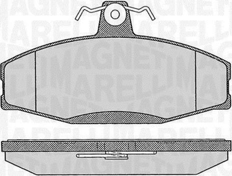 Magneti Marelli 363916060397 - Stabdžių trinkelių rinkinys, diskinis stabdys autoreka.lt