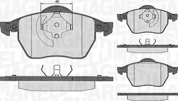 Magneti Marelli 363916060260 - Stabdžių trinkelių rinkinys, diskinis stabdys autoreka.lt