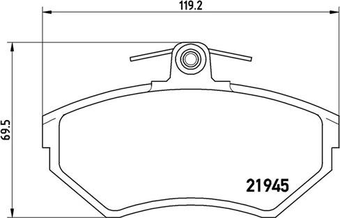 Magneti Marelli 363700485032 - Stabdžių trinkelių rinkinys, diskinis stabdys autoreka.lt