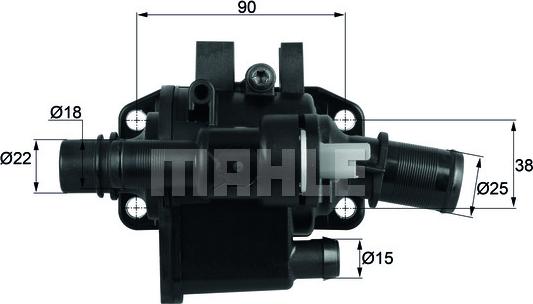 MAHLE TH 42 83 - Termostatas, aušinimo skystis autoreka.lt