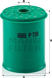 Mann-Filter P 738 x - Kuro filtras autoreka.lt