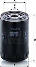 Mann-Filter W 940 (10) - Alyvos filtras autoreka.lt