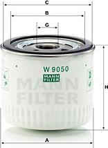 Mann-Filter W 9050 - Alyvos filtras autoreka.lt