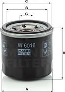 Mann-Filter W 6018 - Alyvos filtras autoreka.lt