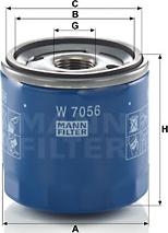 Mann-Filter W 7056 - Alyvos filtras autoreka.lt