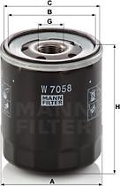 Mann-Filter W 7058 - Alyvos filtras autoreka.lt