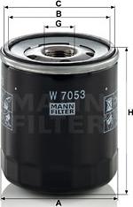 Mann-Filter W 7053 - Alyvos filtras autoreka.lt