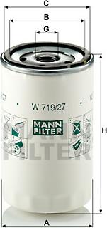 Mann-Filter W 719/27 - Alyvos filtras autoreka.lt