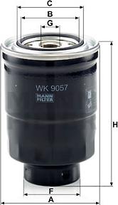 Mann-Filter WK 9057 z - Kuro filtras autoreka.lt