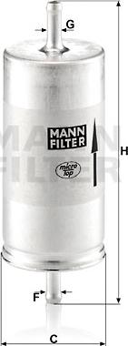 Mann-Filter WK 413 - Kuro filtras autoreka.lt
