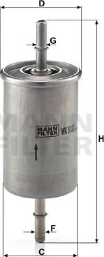 Mann-Filter WK 512/2 - Kuro filtras autoreka.lt