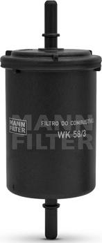 Mann-Filter WK 58/3 - Kuro filtras autoreka.lt