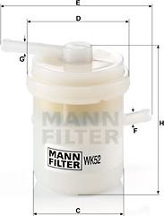 Mann-Filter WK 52 - Kuro filtras autoreka.lt