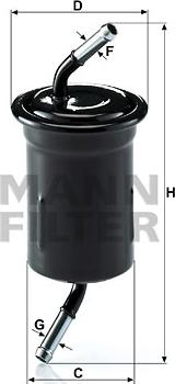 Mann-Filter WK 614/9 - Kuro filtras autoreka.lt