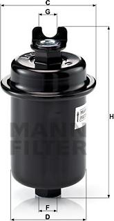 Mann-Filter WK 612/4 - Kuro filtras autoreka.lt