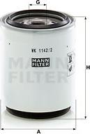Mann-Filter WK 1142/2 x - Kuro filtras autoreka.lt