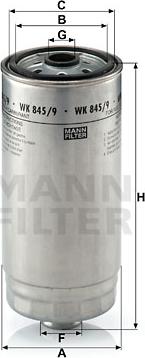 Mann-Filter WK 845/9 - Kuro filtras autoreka.lt