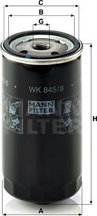 Mann-Filter WK 845/8 - Kuro filtras autoreka.lt