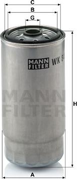 Mann-Filter WK 845/7 - Kuro filtras autoreka.lt