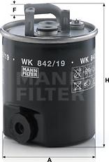 Mann-Filter WK 842/19 - Kuro filtras autoreka.lt