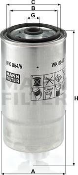 Mann-Filter WK 854/5 - Kuro filtras autoreka.lt