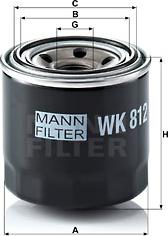 Mann-Filter WK 812 - Kuro filtras autoreka.lt