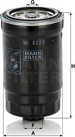 Mann-Filter WK 820/5 - Kuro filtras autoreka.lt