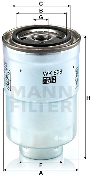 Mann-Filter WK 828 - Kuro filtras autoreka.lt