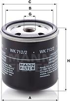 Mann-Filter WK 712/2 - Kuro filtras autoreka.lt