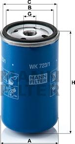 Mann-Filter WK 723/1 - Kuro filtras autoreka.lt