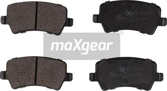 Maxgear 19-1474 - Stabdžių trinkelių rinkinys, diskinis stabdys autoreka.lt