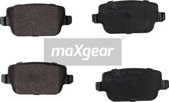 Maxgear 19-1094 - Stabdžių trinkelių rinkinys, diskinis stabdys autoreka.lt