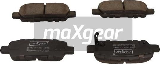 Maxgear 19-3381 - Stabdžių trinkelių rinkinys, diskinis stabdys autoreka.lt