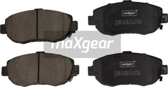 Maxgear 19-2861 - Stabdžių trinkelių rinkinys, diskinis stabdys autoreka.lt