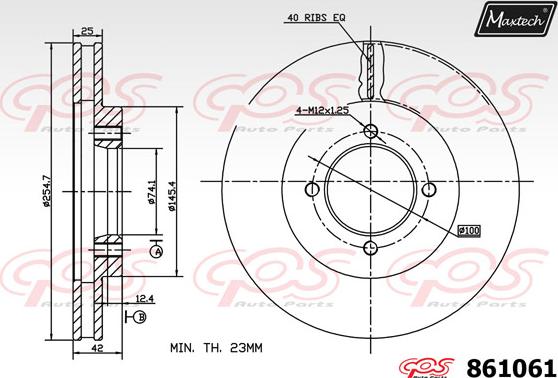 Maxtech 72938029 - Stūmoklis, stabdžių apkaba autoreka.lt