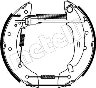 Metelli 51-0095 - Stabdžių trinkelių komplektas autoreka.lt