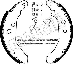 Metelli 53-0117K - Stabdžių trinkelių komplektas autoreka.lt