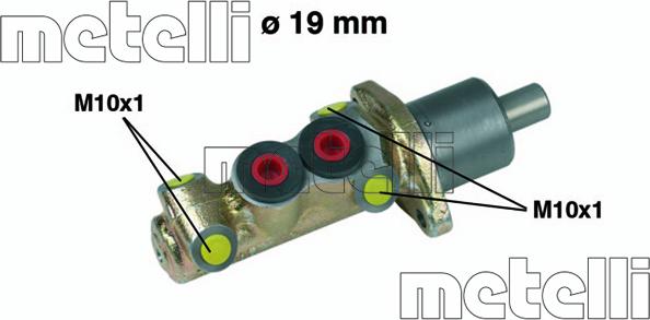 Metelli 05-0061 - Pagrindinis cilindras, stabdžiai autoreka.lt