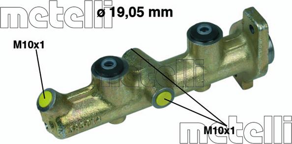 Metelli 05-0036 - Pagrindinis cilindras, stabdžiai autoreka.lt