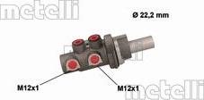 Metelli 05-0895 - Pagrindinis cilindras, stabdžiai autoreka.lt