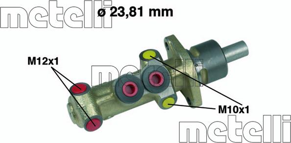 Metelli 05-0223 - Pagrindinis cilindras, stabdžiai autoreka.lt