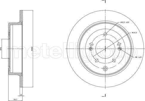 Metelli 23-1820C - Stabdžių diskas autoreka.lt