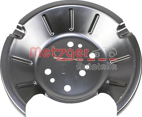 Metzger 6115475 - Apsauginis skydas, stabdžių diskas autoreka.lt