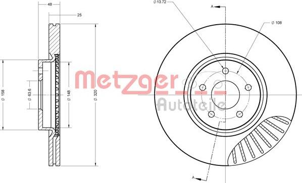 Metzger 6110503 - Stabdžių diskas autoreka.lt